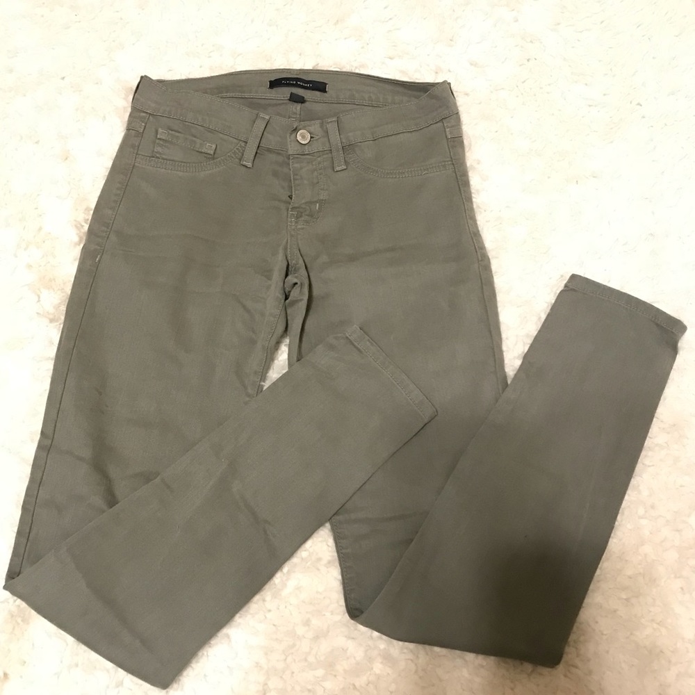 Flying Monkey Olive Green Jeans, size 26